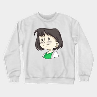 Short hair girl Crewneck Sweatshirt